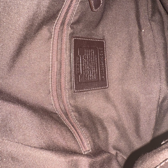 Coach Metallic Silver and Brown Shoulder Bag - Picture 3 of 4